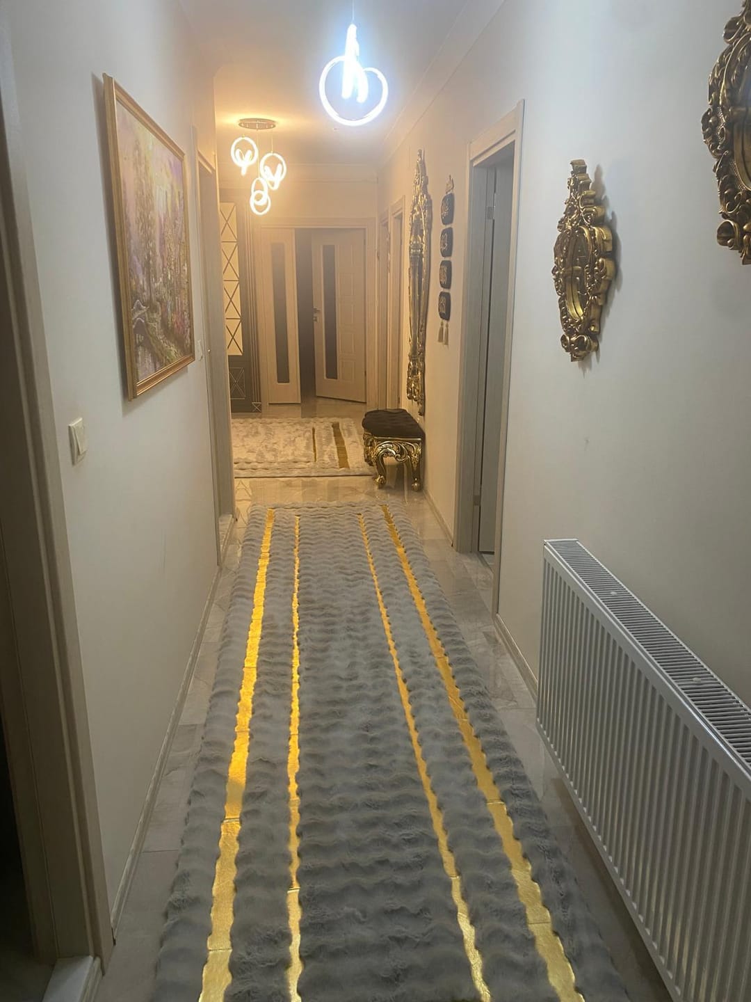 Customer photo review of Unique Beige Ultra Soft Faux Fur Area Rug, Luxury Living Room Elegance