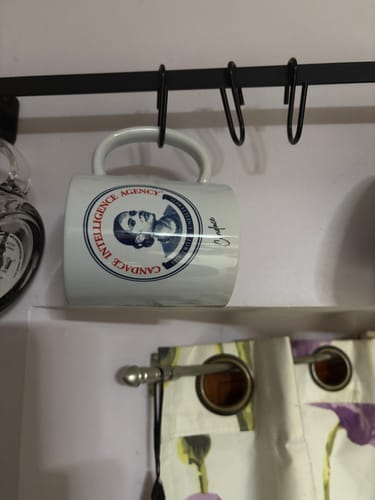 Customer photo review of Candace Intelligence Agency Mug