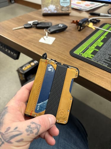 Customer photo review of 3 POCKET BIFOLD WITH PEN CAVITY