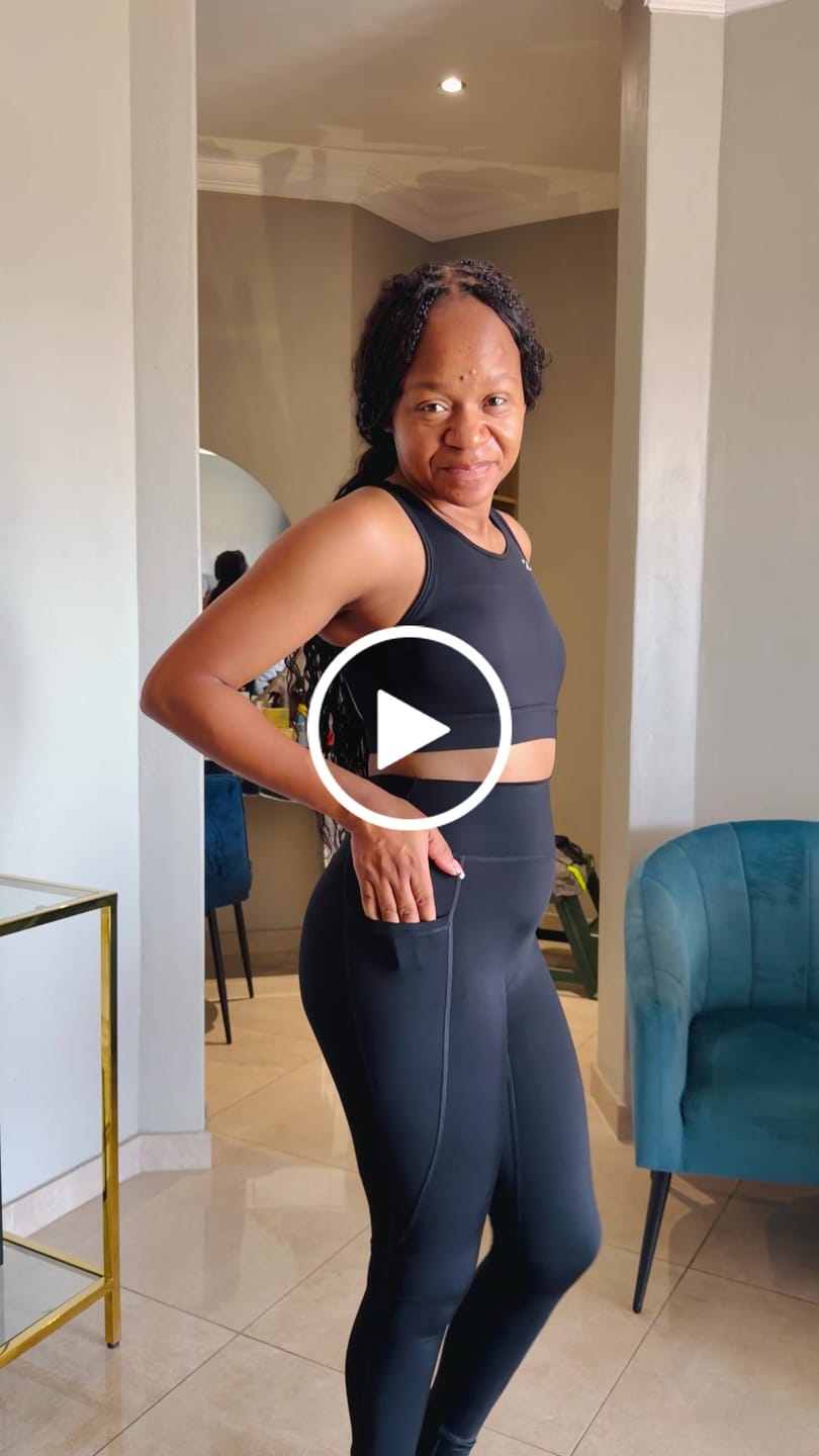 Customer video review of Black Gym Yoga Outfit Sets
