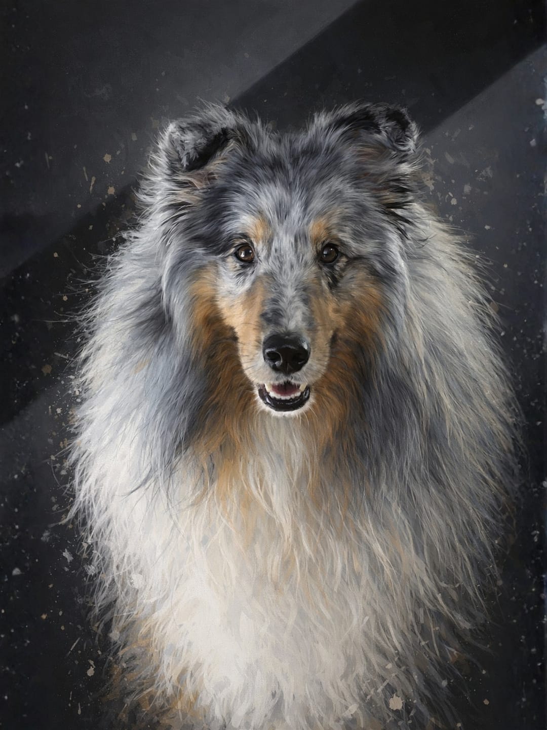 Customer photo review of Custom Pet Portrait - Modern Style