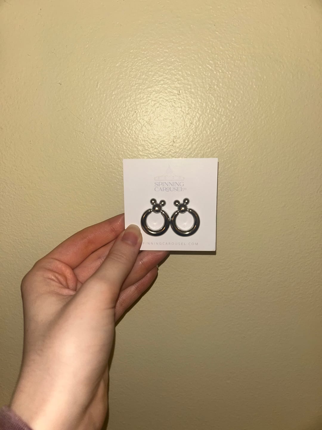 Customer photo review of Leader of the Club Earrings