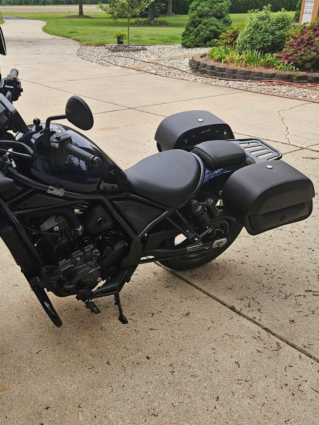 Customer photo review of 28L - Pantheon Medium Quick Mount Honda Rebel 1100 Motorcycle Saddlebags