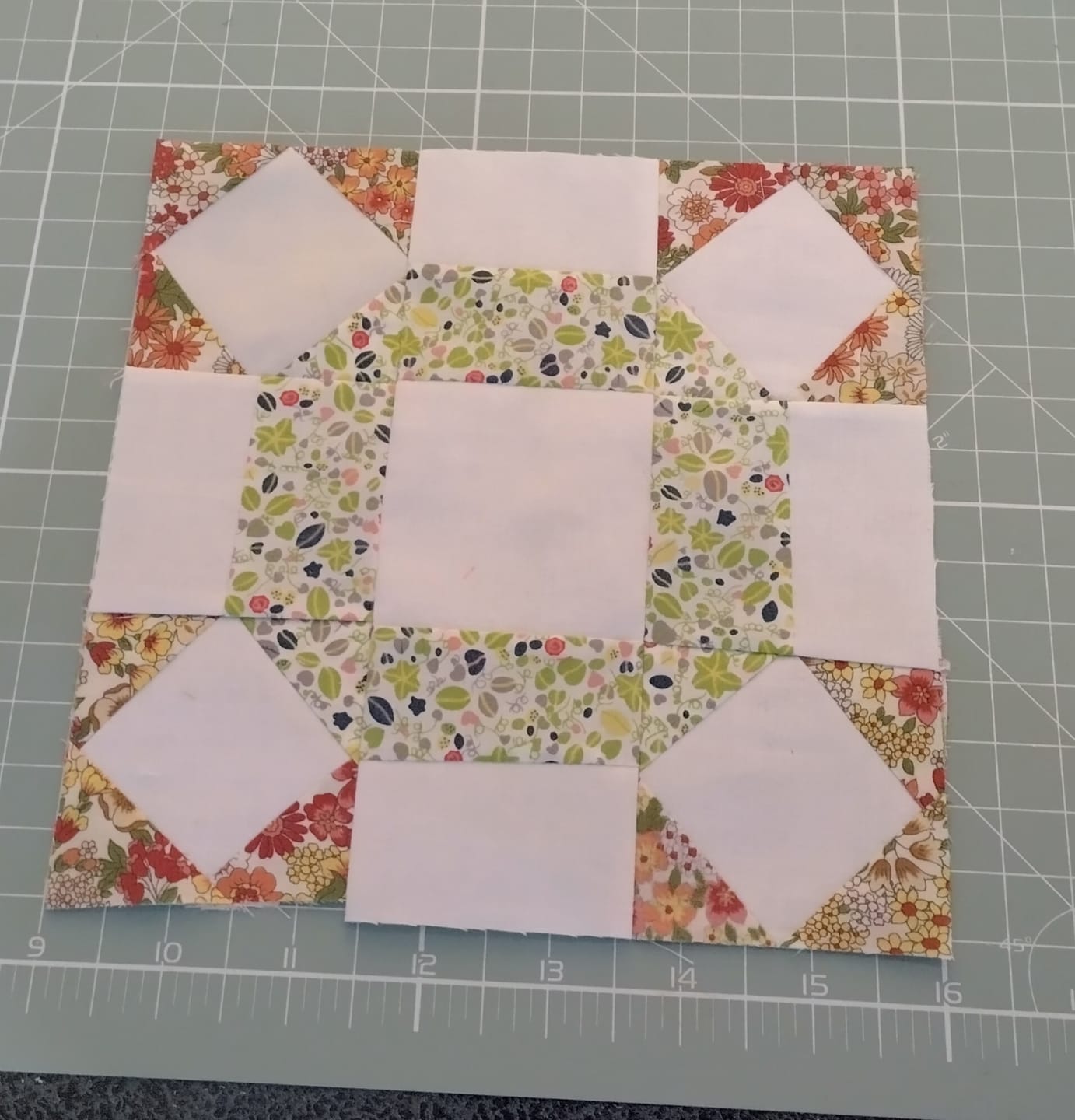 Customer photo review of Small Floral Land on White Pima Cotton Lawn Fabric