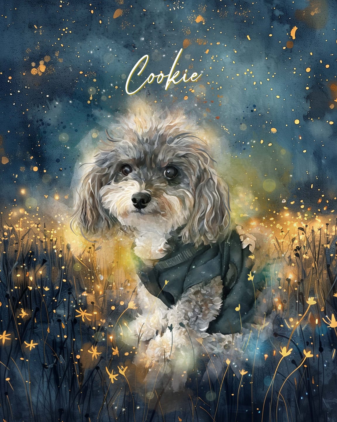 Customer photo review of Custom Watercolor Pet Portrait - Top Pick