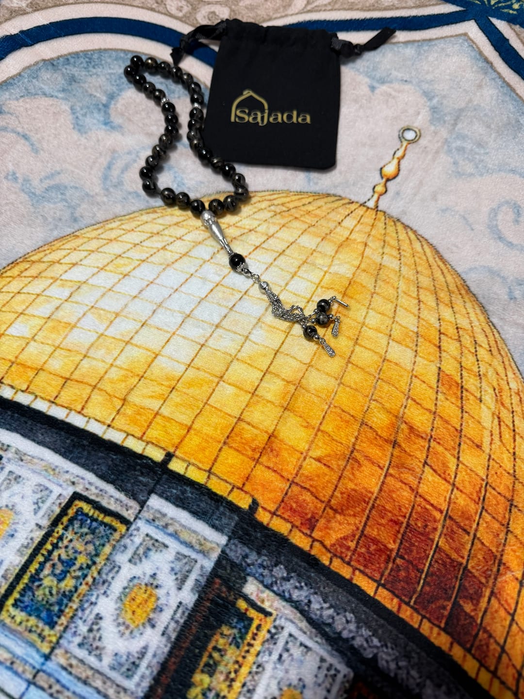Customer photo review of Al Aqsa WaterColour  Padded Prayer Mat