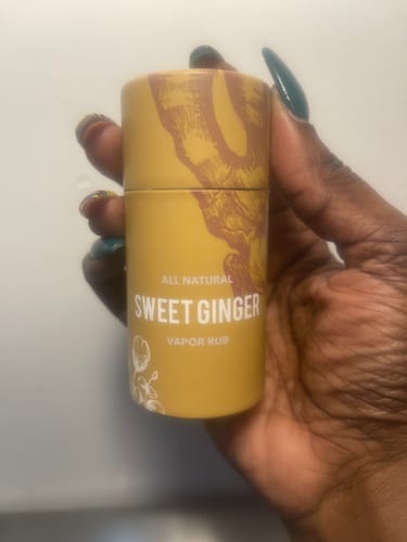 Customer photo review of Sweet Ginger Vapor Rub Stick