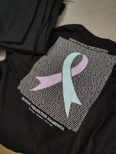 Customer photo review of Suicide Prevention - Round 184 (Unisex Classic Tee | Gildan)