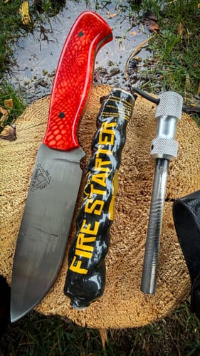 Customer photo review of Black Beard Fire Starter Stick | Single Stick