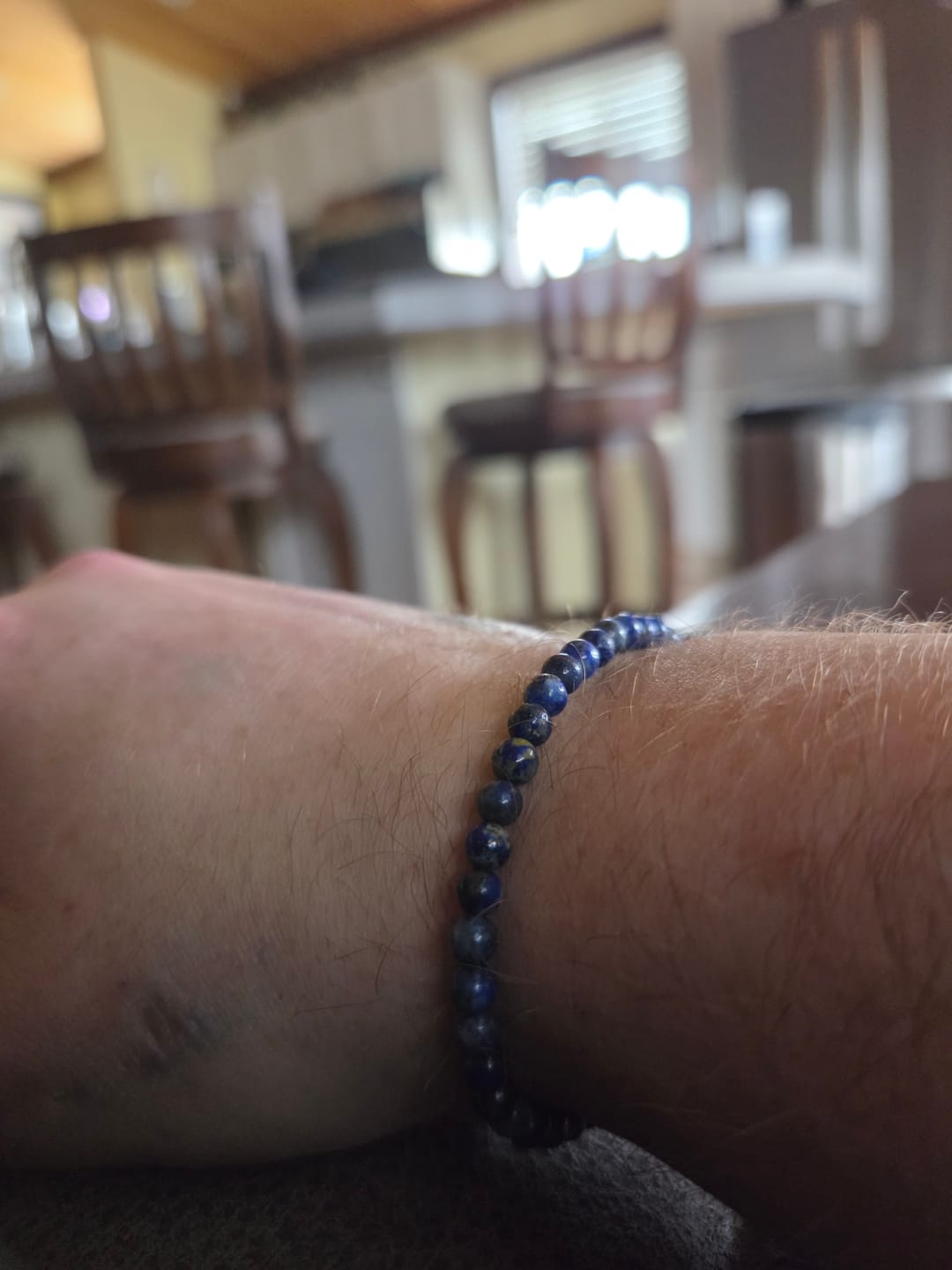 Customer photo review of Lapis Lazuli Bracelet Mini