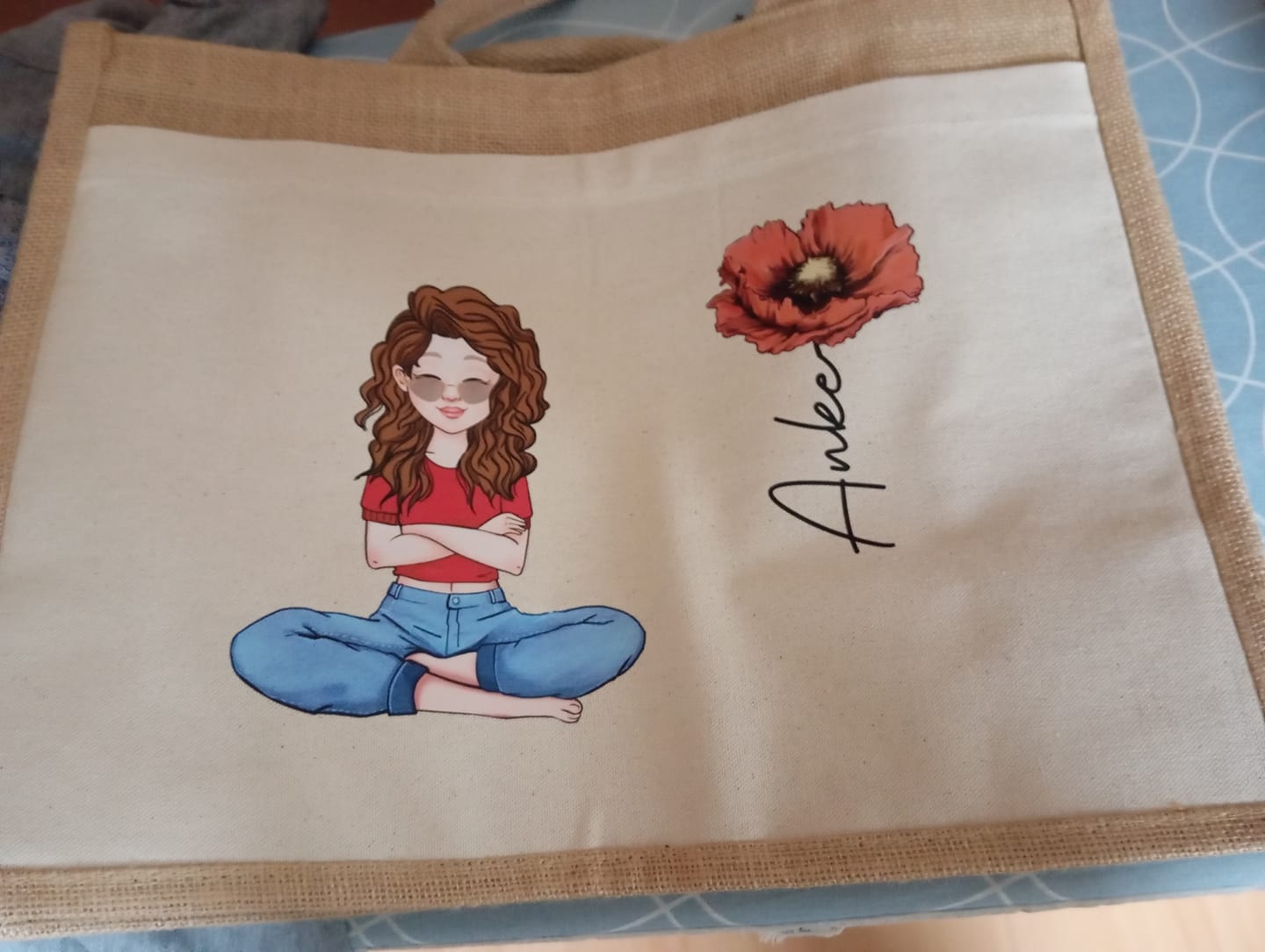Customer photo review of Summervibes - Personalisierte Tasche für den Strand