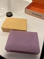 Customer photo review of Rice Water Shampoo & Conditioner Bars w/Spirulina, Matcha, Hyaluronic Acid, & Coconut Oil