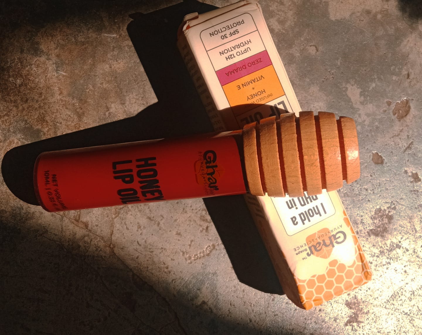 Customer photo review of Honey Lip Oil  With SPF 30