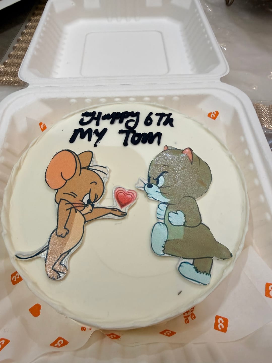 Customer photo review of Tom n Jerry Cartoon Cake