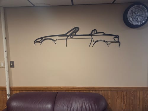Customer photo review of S2000 Classic Silhouette Metal Wall Art