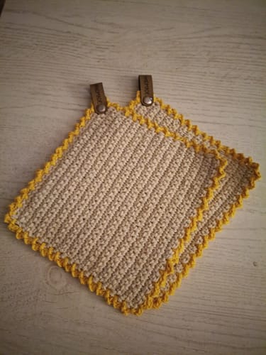 Customer photo review of Label-Set "Handgemacht"- Label aus Kunstleder - CS0026