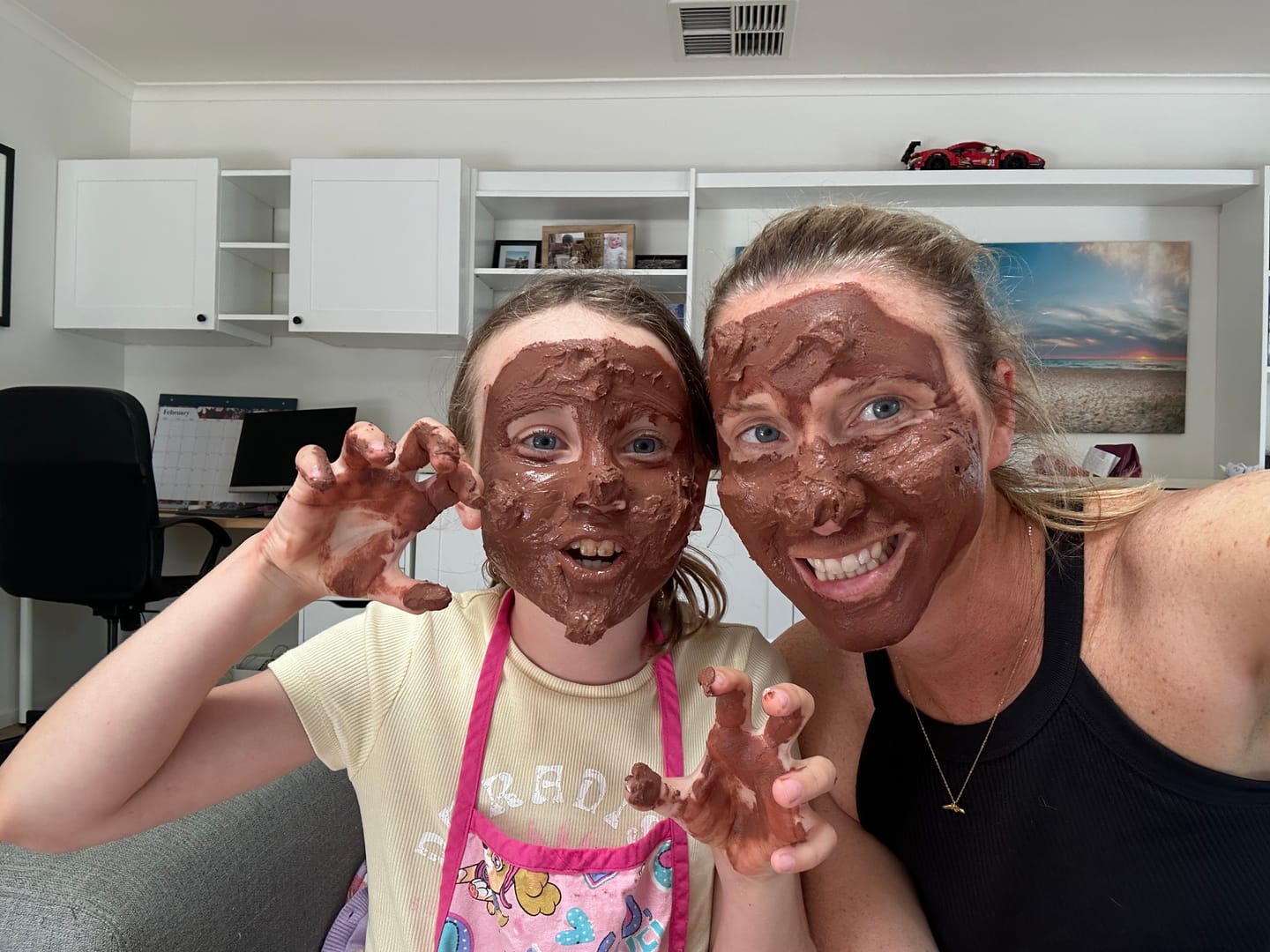 Customer photo review of French Pink Clay Powder