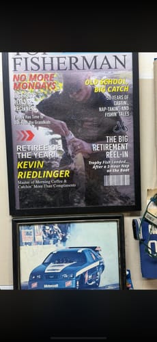 Customer photo review of Custom Retirement Fishing Magazine Cover, Fishing Gifts for Retired Men, Fishing Dad Gift, Grandpa Gift, Personalized Fisherman Gift