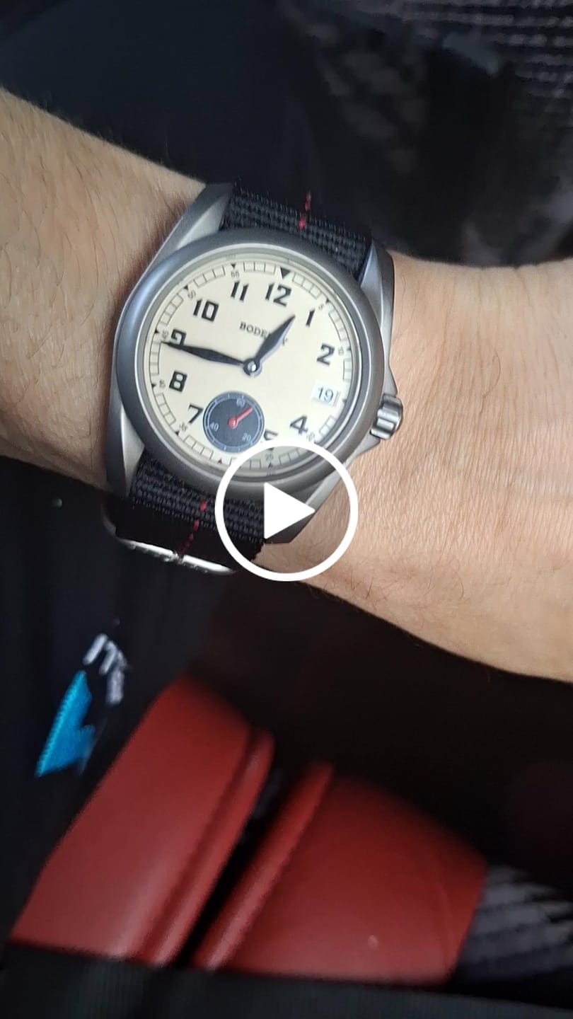 Customer video review of VOYAGER S72 – 72-Hour Power Reserve Titanium Automatic Field Watch, 100M Water Resistant | Cream