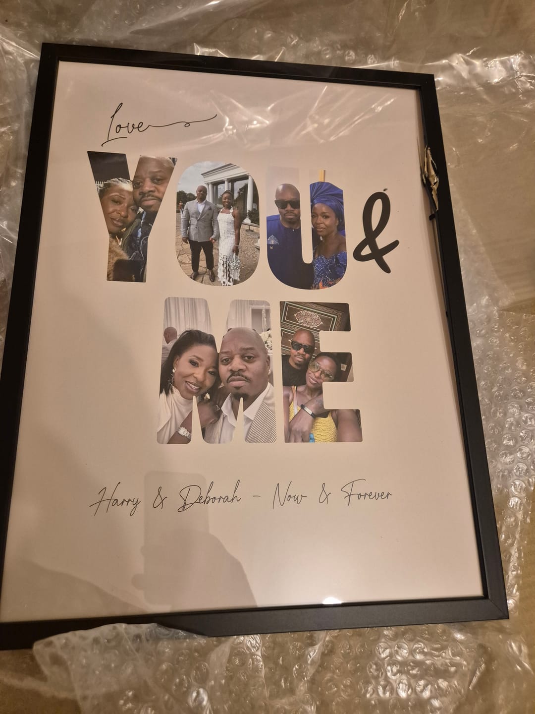 Customer photo review of You & Me - Personalized Poster