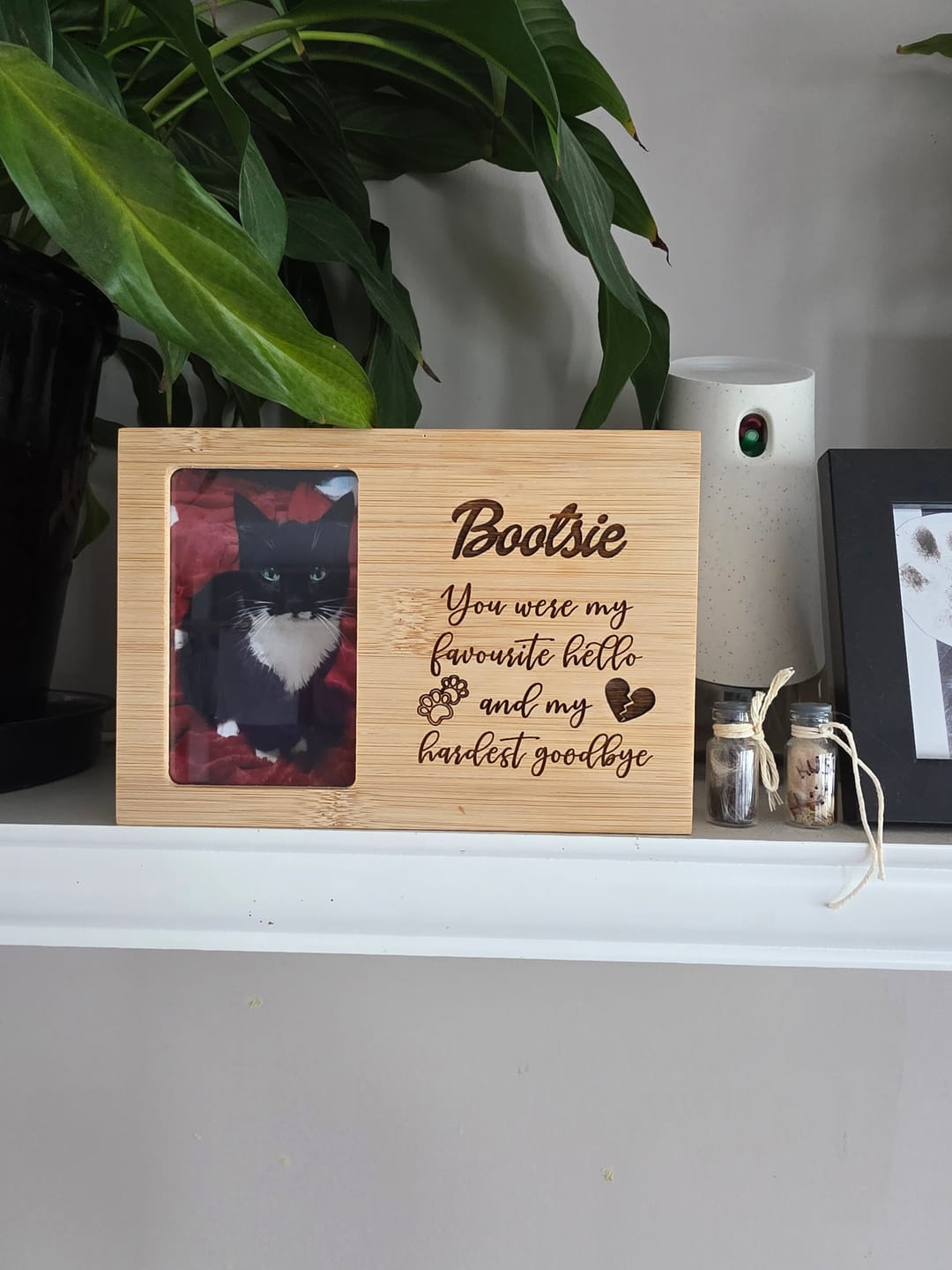 Customer photo review of Pet Memorial - I Love You Furever - Personalised.