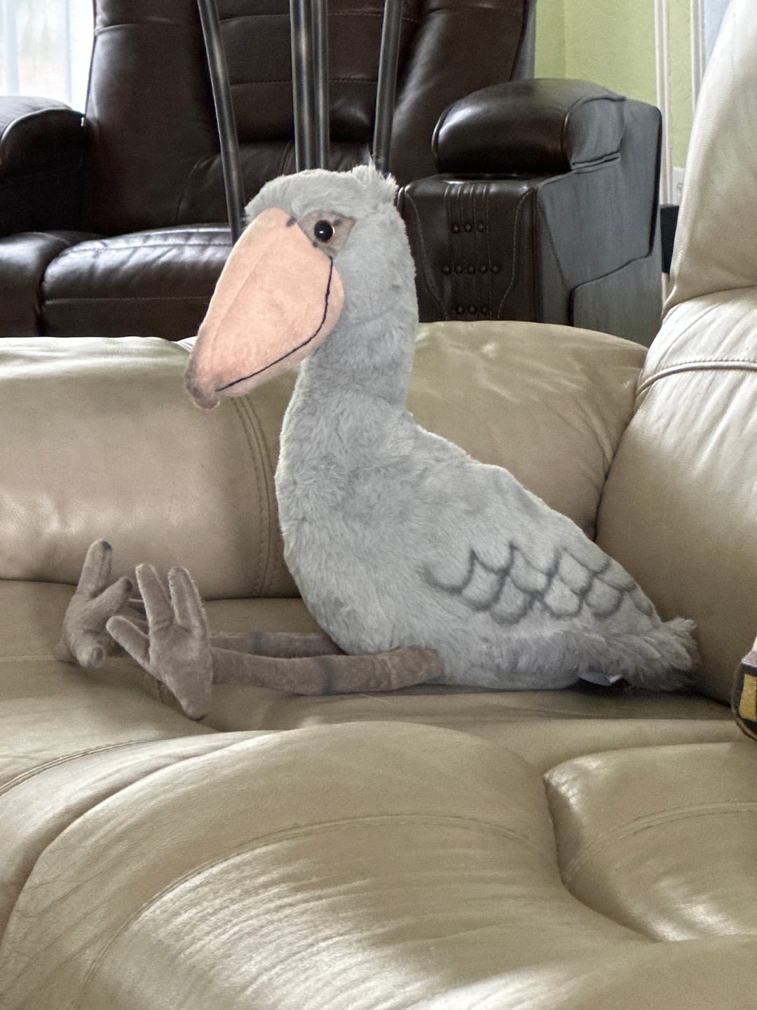 Customer photo review of Shoebill Stork Bird Soft Stuffed Plush Toy