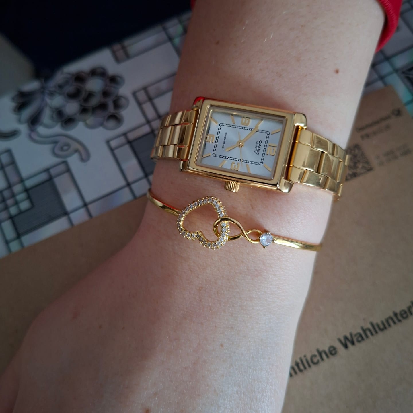 Customer photo review of An Meine Tochter - Unendlichkeit Herz Armband – Für Immer Verbunden