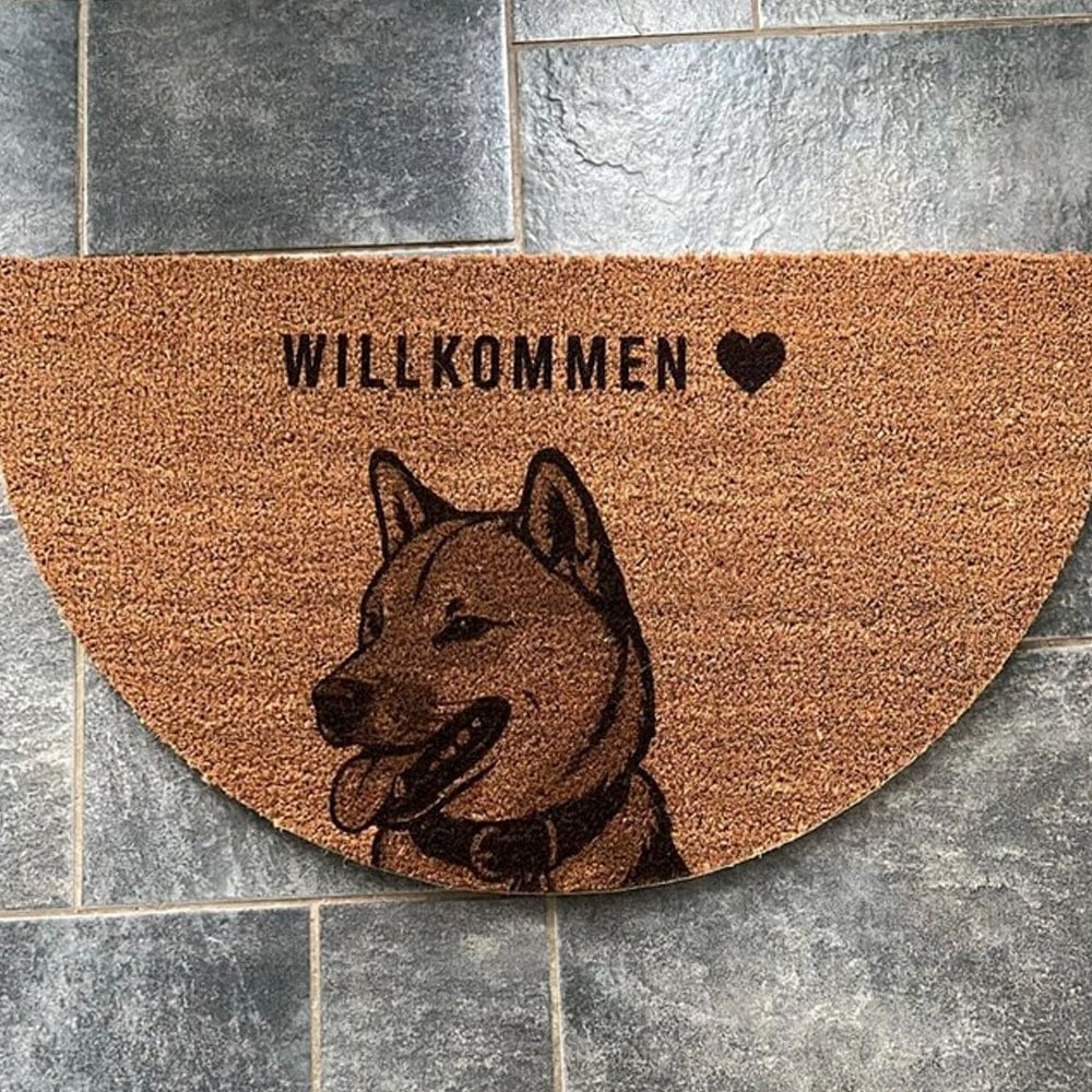 Customer photo review of Fußmatte aus Kokos personalisierbar – Individuelle Türmatte mit eigenem Motiv & Logo