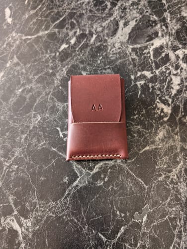 Customer photo review of Slimmad plånbok i äkta läder