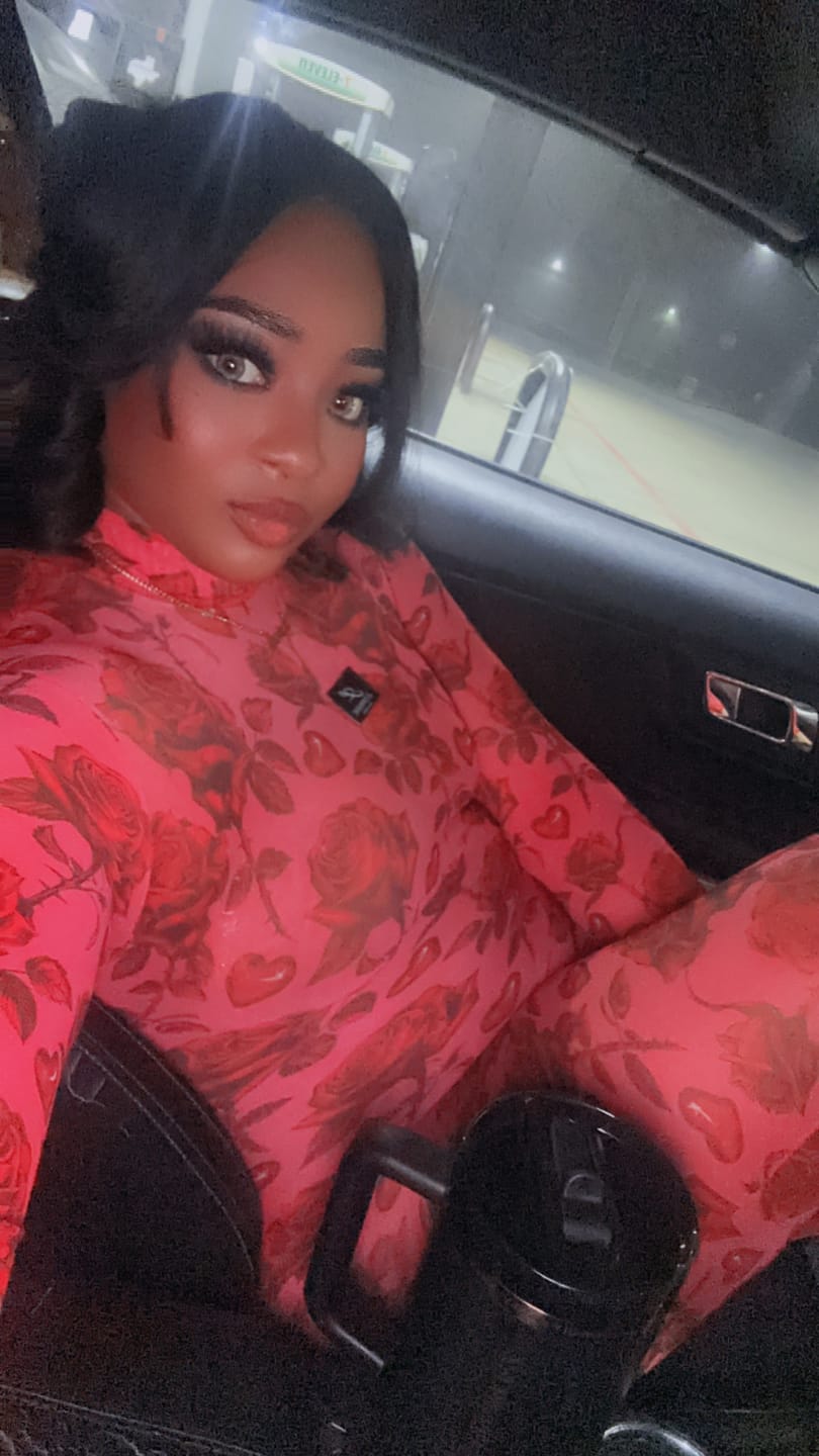 Customer photo review of Rumi Rose Mesh Jumpsuit