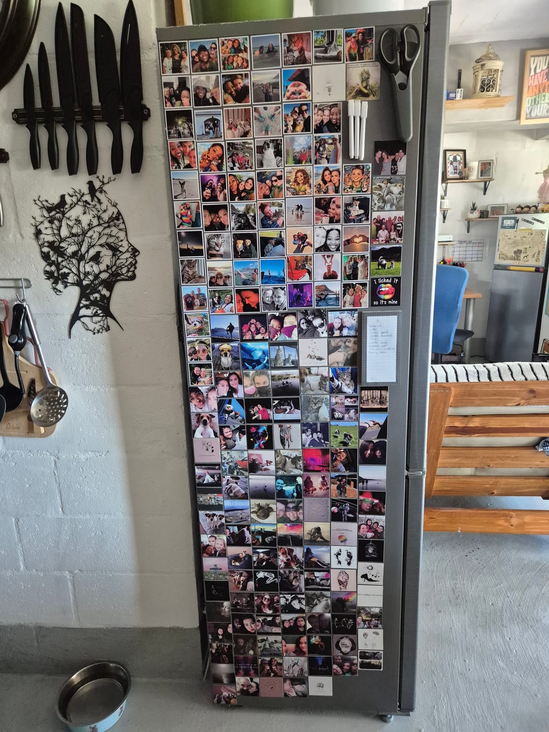Customer photo review of Square Fridge Magnet - Set of 9, 12, 16 or 24