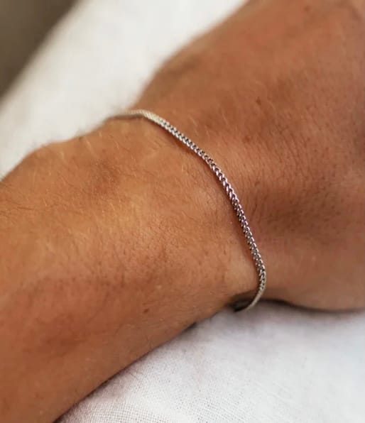 Customer photo review of Microlomo Clean — Silver Bracelet 925