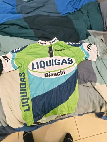 Customer photo review of 2005 Bianchi Retro Short Sleeve Cycling Jersey