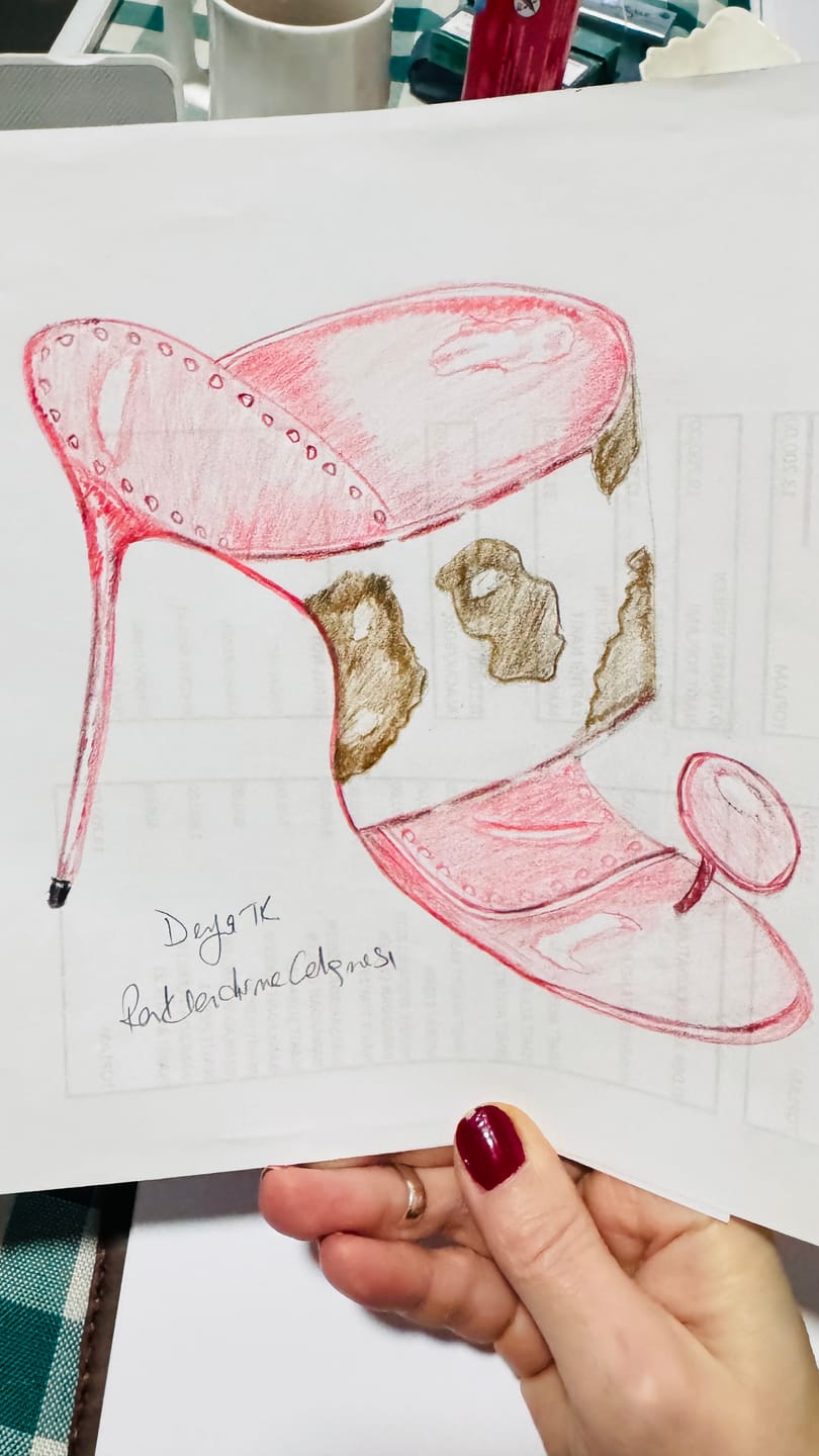Customer photo review of Footwear Sketching Techniques – 10-Hours Program | (Online Course Turkish)