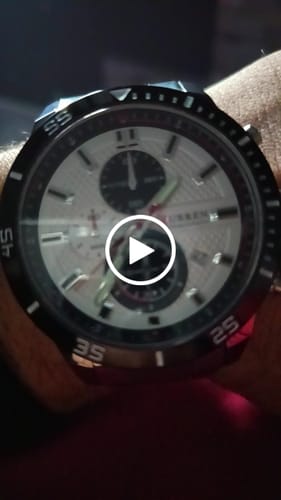 Customer video review of Curren Berna® orologio uomo acciaio