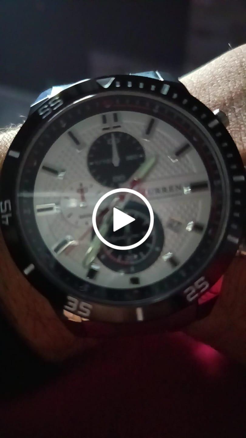 Customer video review of Curren Berna® orologio uomo acciaio