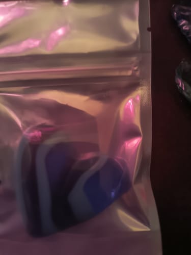 Customer photo review of Fused Pocket Heart, Ocean