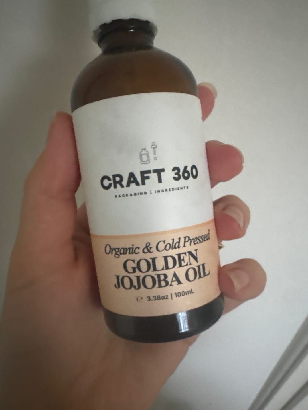 Customer photo review of Certified Organic Golden Jojoba Oil - Cold Pressed - ACO Cert. No. 14153
