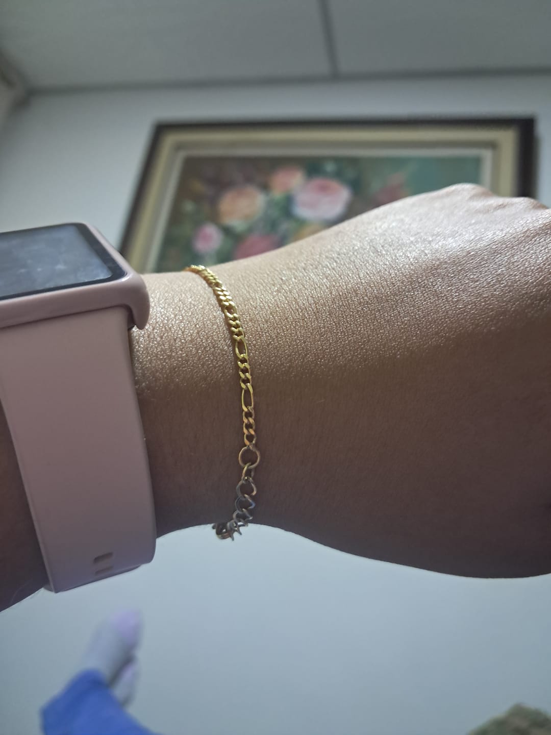 Customer photo review of Pulseras Figaro en Oro laminado 18k Para Pareja