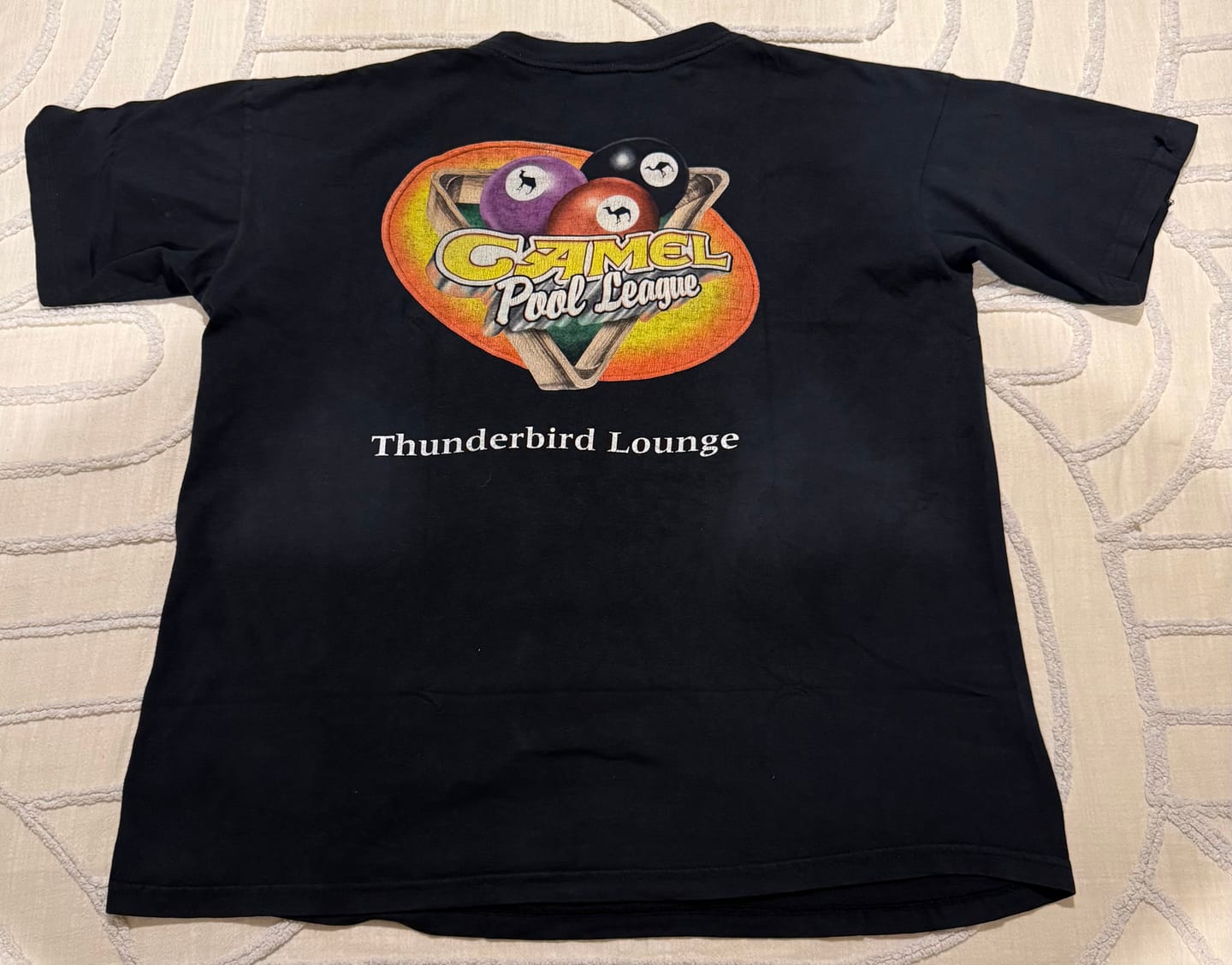 Customer photo review of Vintage 90s Camel Cigarettes Pool Lounge Tee - XL