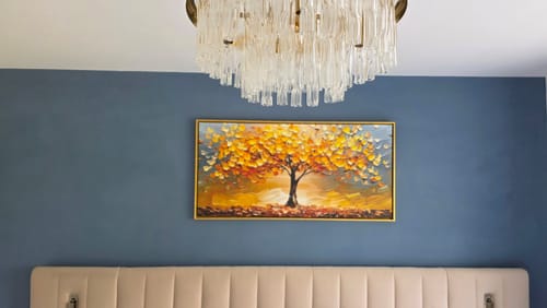 Customer photo review of GOLD TREE SUNSET CANVAS