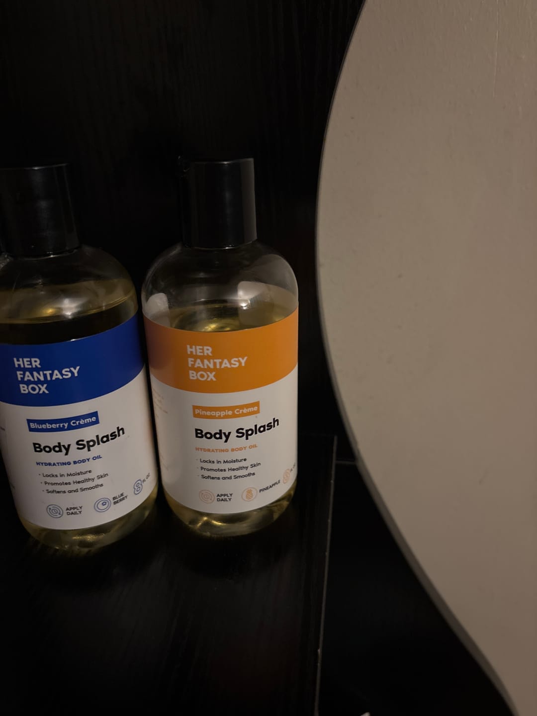 Customer photo review of Fruity Skin Body Oil Bundle