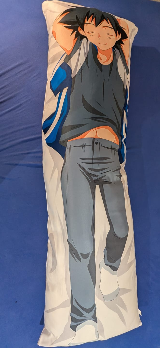Customer photo review of Ash Body Pillow  Ash Pokemon