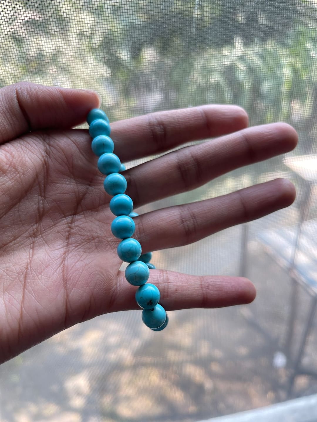 Customer photo review of Firoza Turquoise Crystal Bracelet — Premium Vastu Remedy Stone of Protection for Good Luck & Prosperity