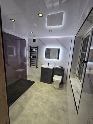Customer photo review of Pride 1150mm 2-Drawer Vanity & WC Combination Unit Set - Soft Black