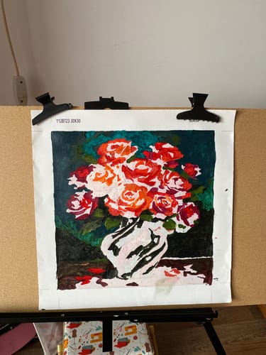 Customer photo review of Vase of Eternal Roses