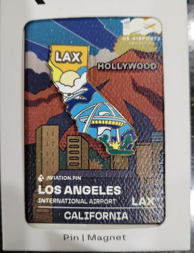 Customer photo review of LAX Airport Pin – Los Angeles International Airport, California