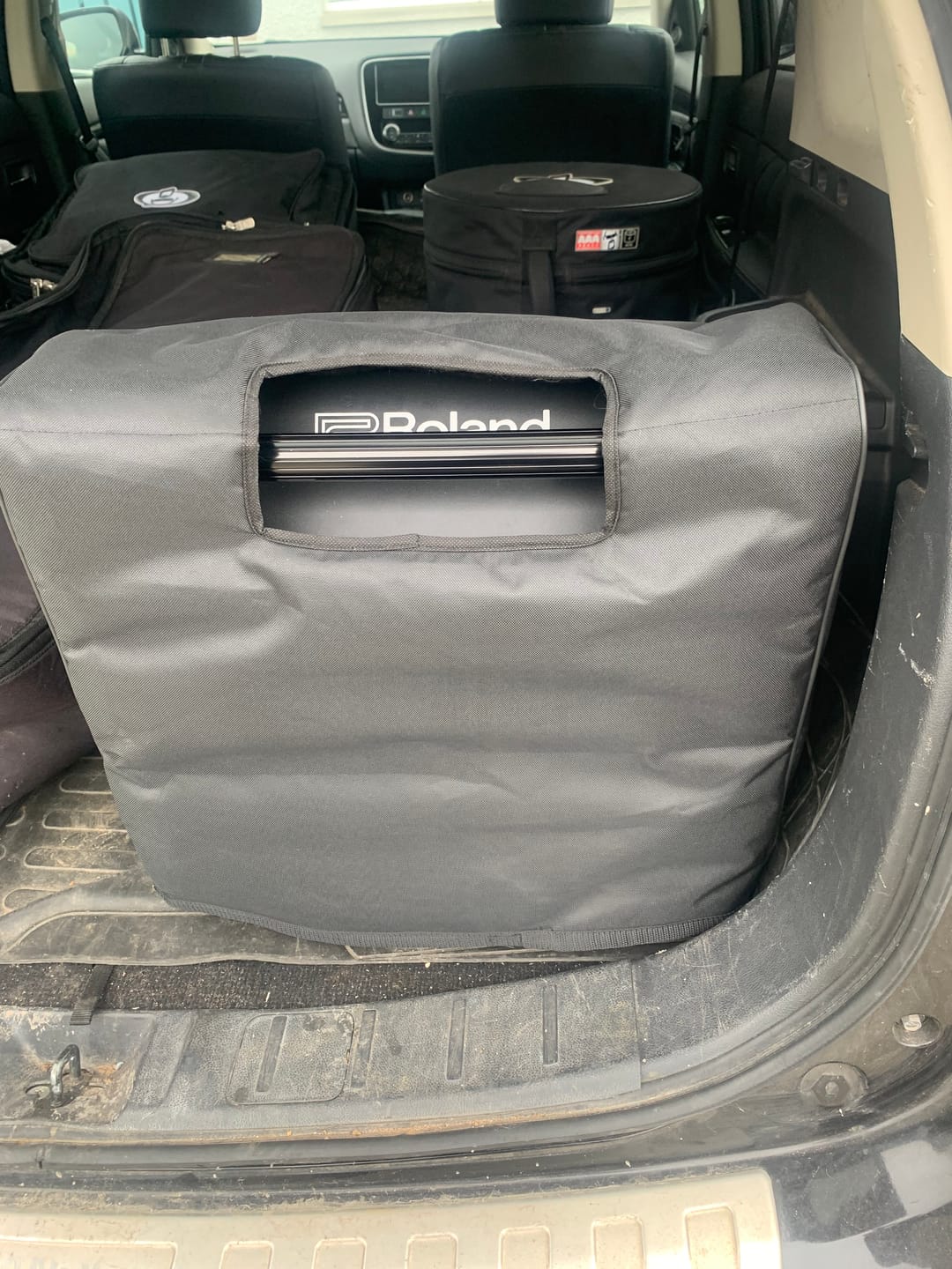 Customer photo review of Custom padded cover for Roland PM-200 V-Drums Personal Monitor