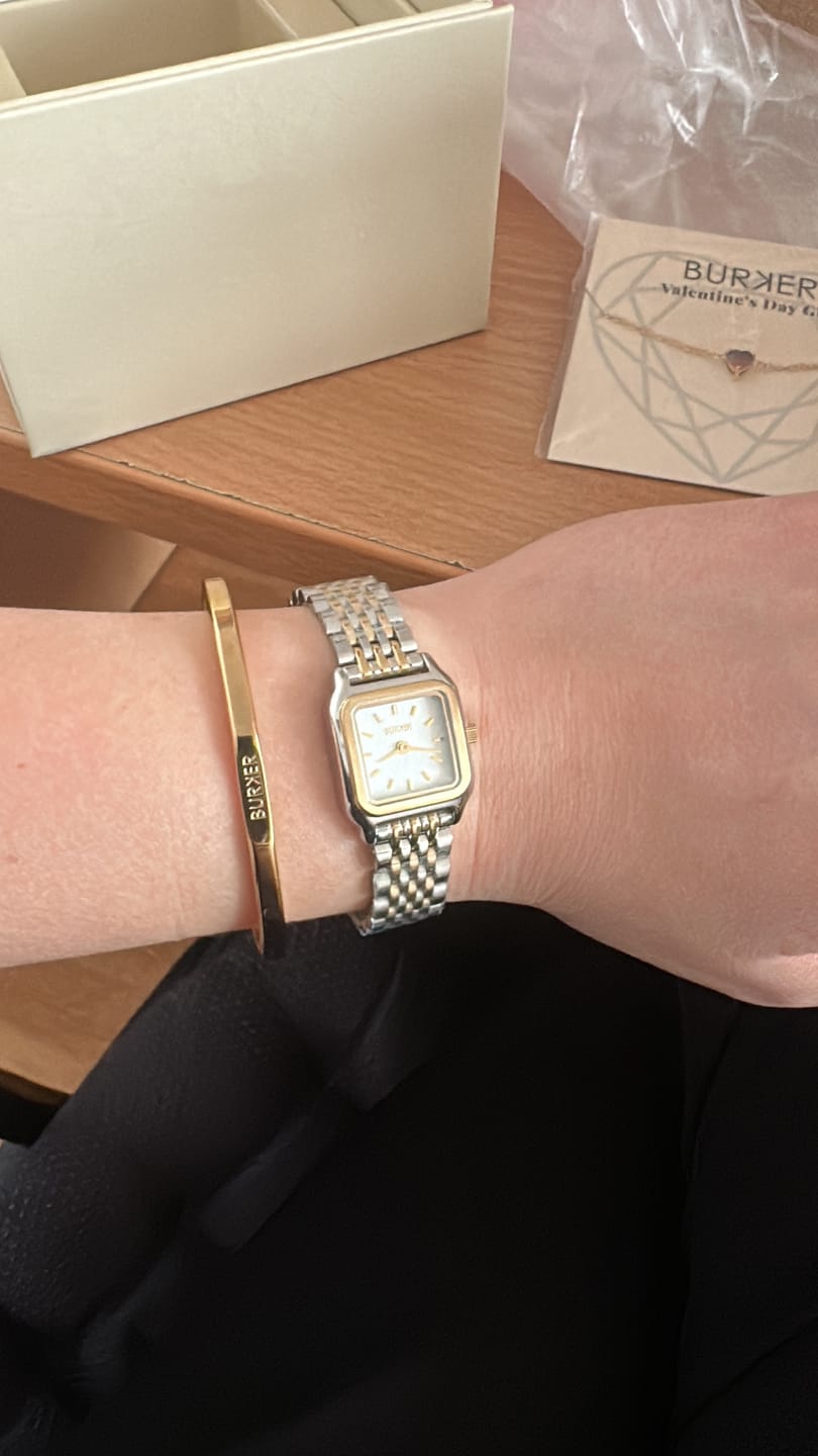 Customer photo review of Macy Petite Gold Silver
