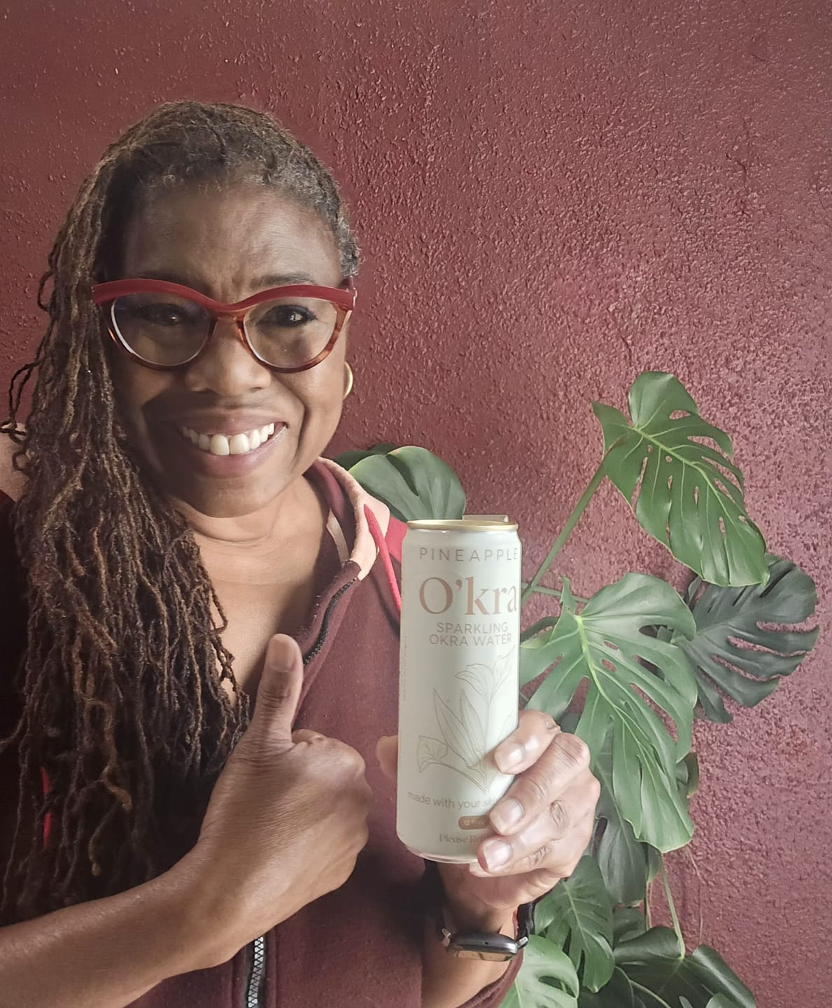 Customer photo review of O’kra – Sparkling Okra Water (Pineapple) | Hydration & Skin Health